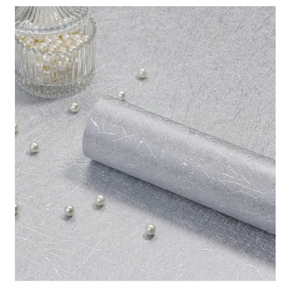 2 rolls of Silver Grey Wallpaper